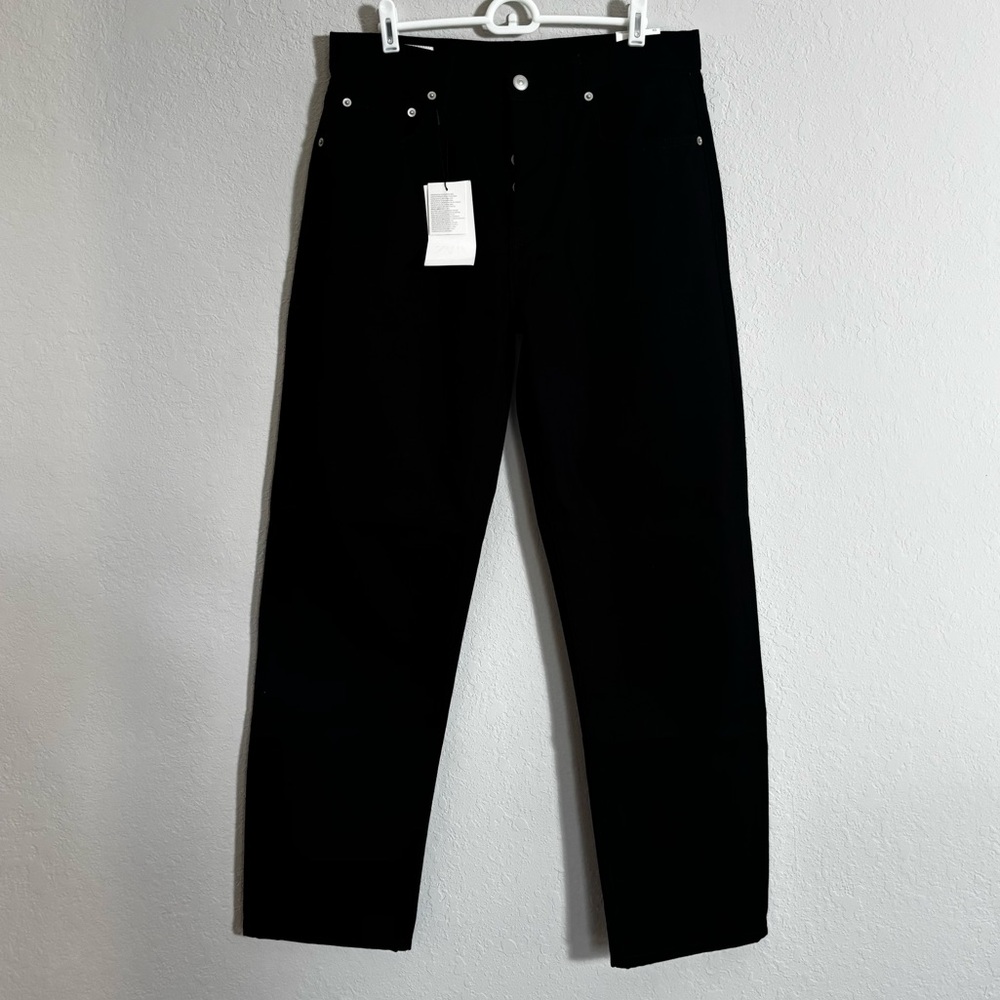 Zara Men's Deep Black Straight Jeans